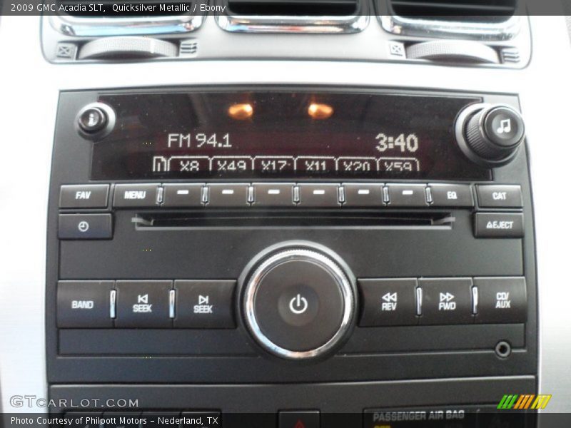 Quicksilver Metallic / Ebony 2009 GMC Acadia SLT