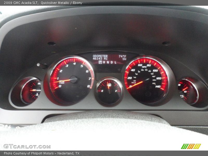 Quicksilver Metallic / Ebony 2009 GMC Acadia SLT