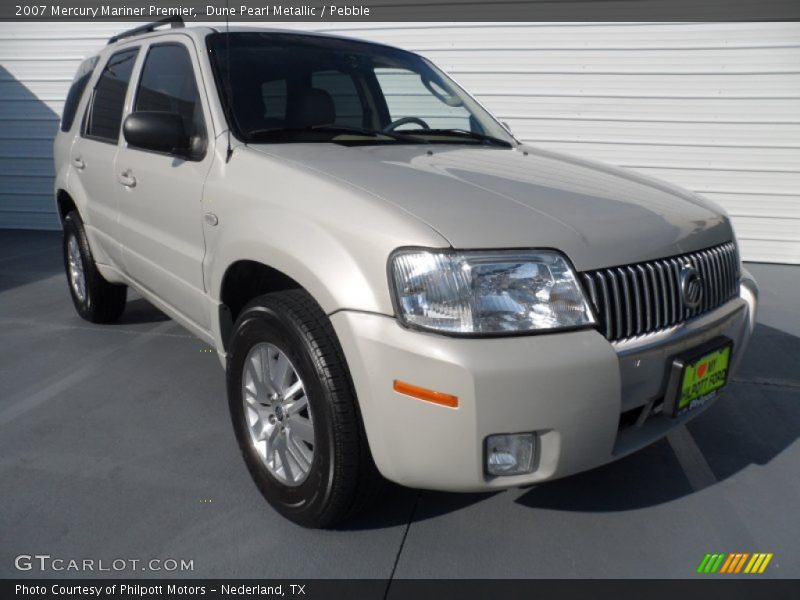 Dune Pearl Metallic / Pebble 2007 Mercury Mariner Premier