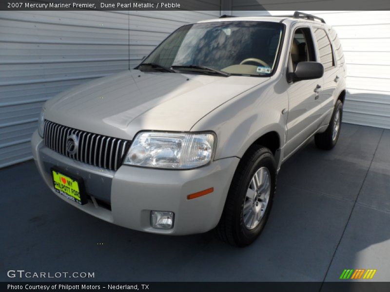 Dune Pearl Metallic / Pebble 2007 Mercury Mariner Premier