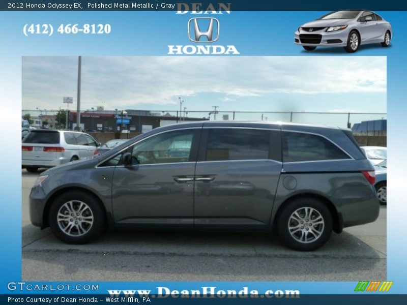 Polished Metal Metallic / Gray 2012 Honda Odyssey EX