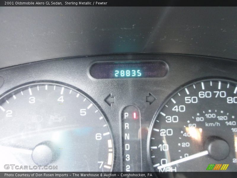 Sterling Metallic / Pewter 2001 Oldsmobile Alero GL Sedan