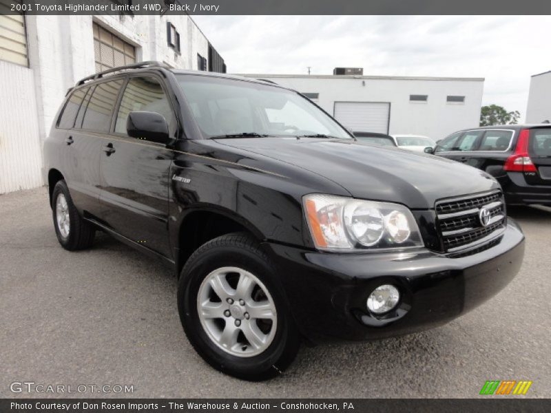 Black / Ivory 2001 Toyota Highlander Limited 4WD