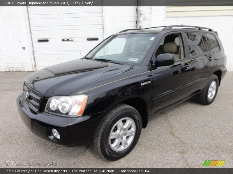 Black / Ivory 2001 Toyota Highlander Limited 4WD