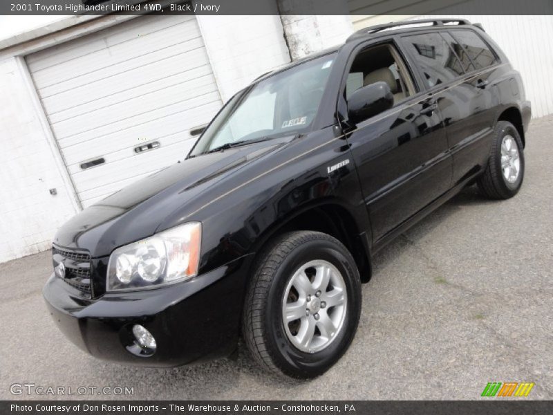 Black / Ivory 2001 Toyota Highlander Limited 4WD