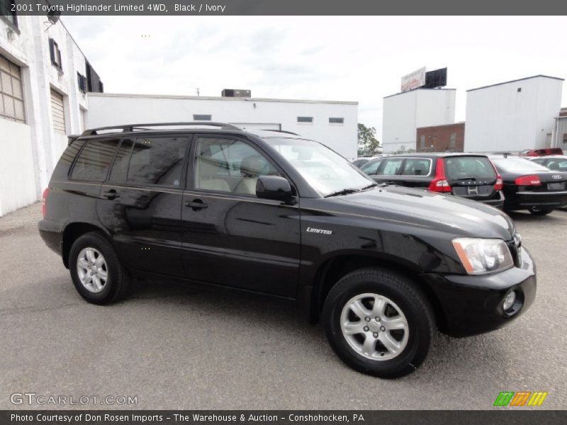 Black / Ivory 2001 Toyota Highlander Limited 4WD