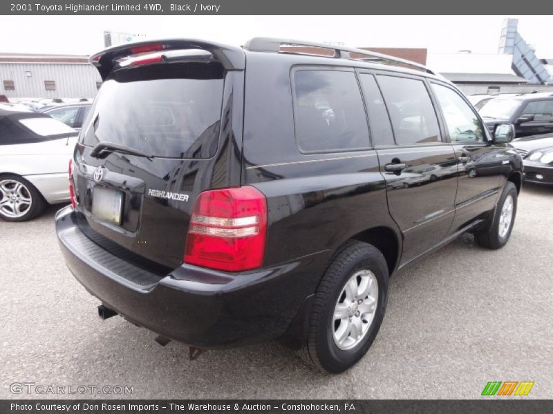 Black / Ivory 2001 Toyota Highlander Limited 4WD