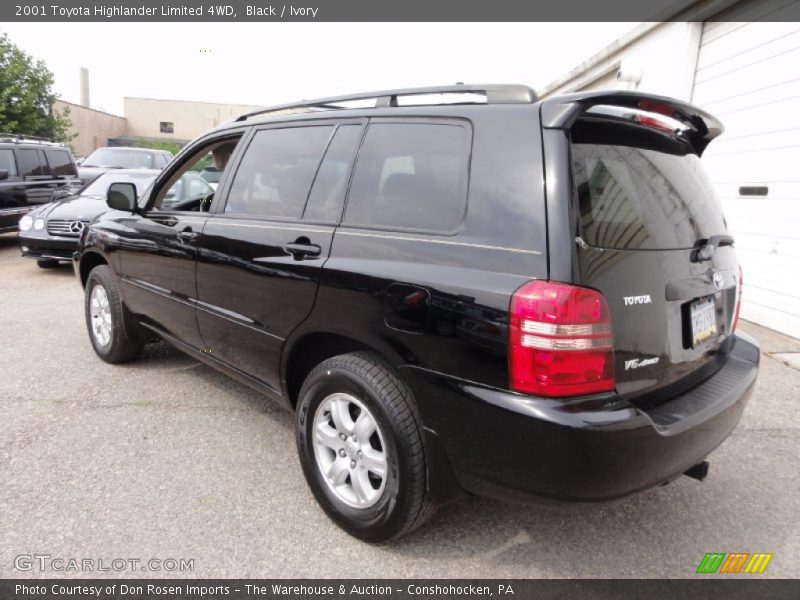 Black / Ivory 2001 Toyota Highlander Limited 4WD