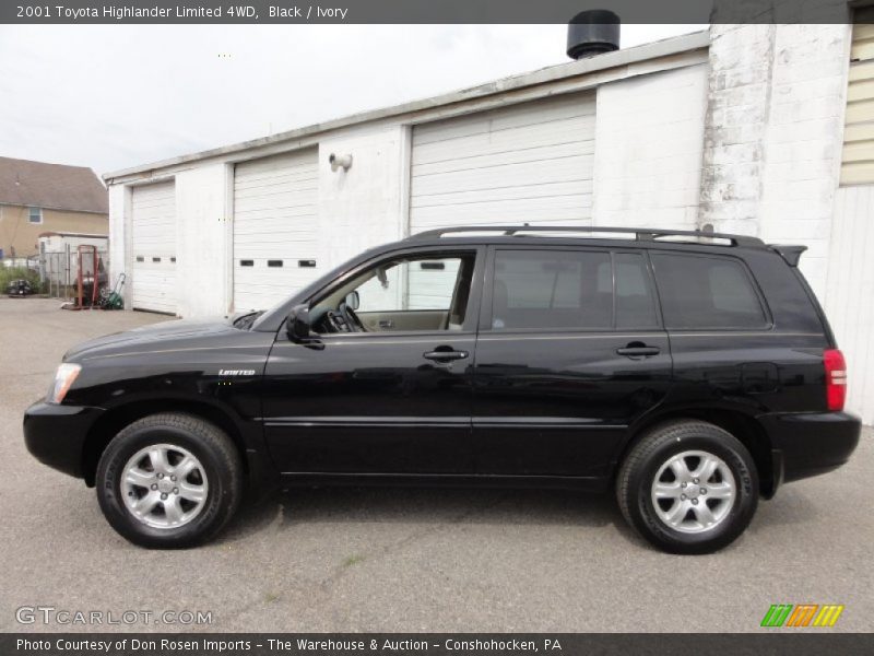 Black / Ivory 2001 Toyota Highlander Limited 4WD