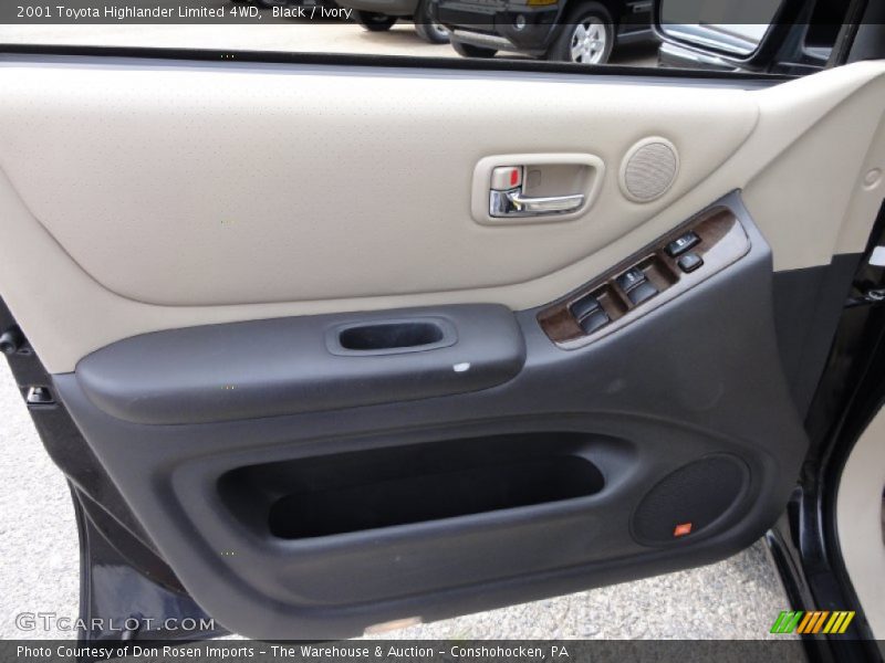 Black / Ivory 2001 Toyota Highlander Limited 4WD