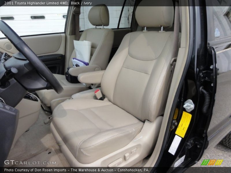 Black / Ivory 2001 Toyota Highlander Limited 4WD