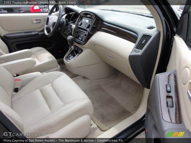 Black / Ivory 2001 Toyota Highlander Limited 4WD