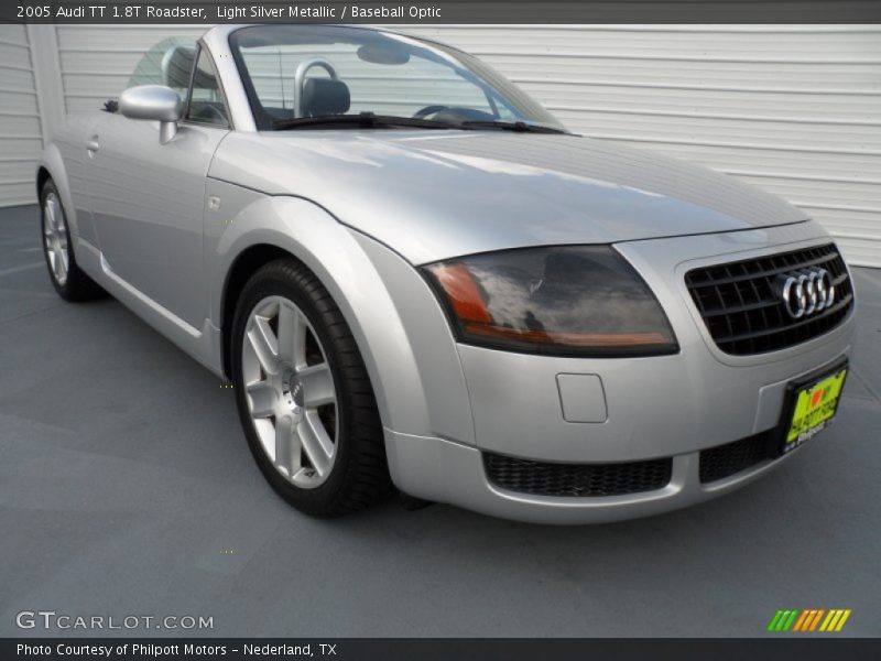 Light Silver Metallic / Baseball Optic 2005 Audi TT 1.8T Roadster