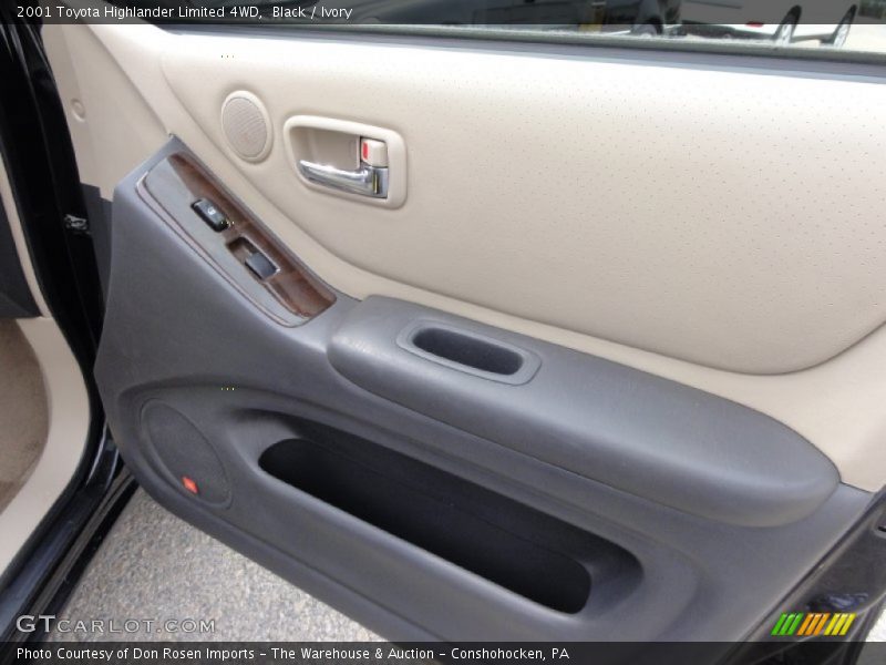 Black / Ivory 2001 Toyota Highlander Limited 4WD