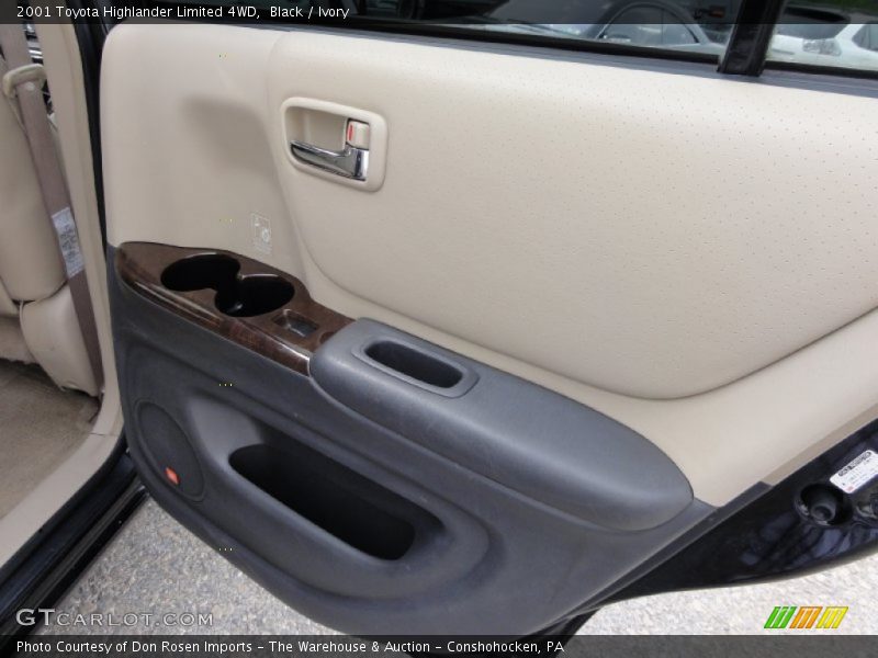 Black / Ivory 2001 Toyota Highlander Limited 4WD