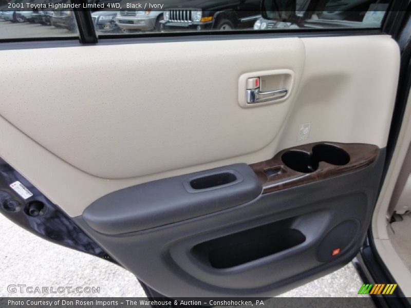 Black / Ivory 2001 Toyota Highlander Limited 4WD