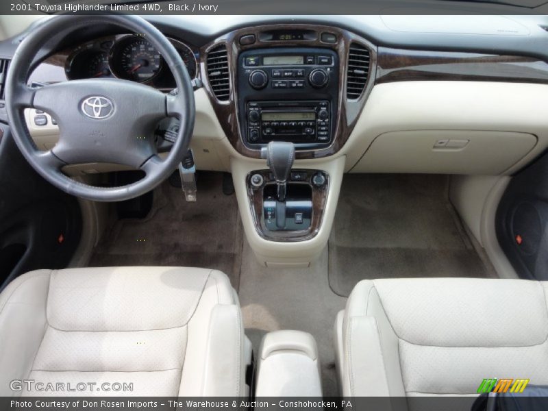 Black / Ivory 2001 Toyota Highlander Limited 4WD