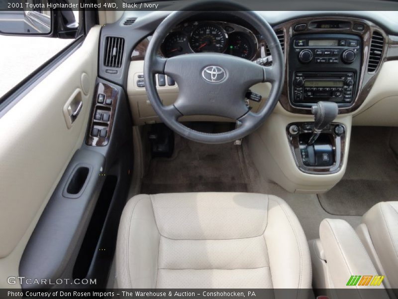 Black / Ivory 2001 Toyota Highlander Limited 4WD