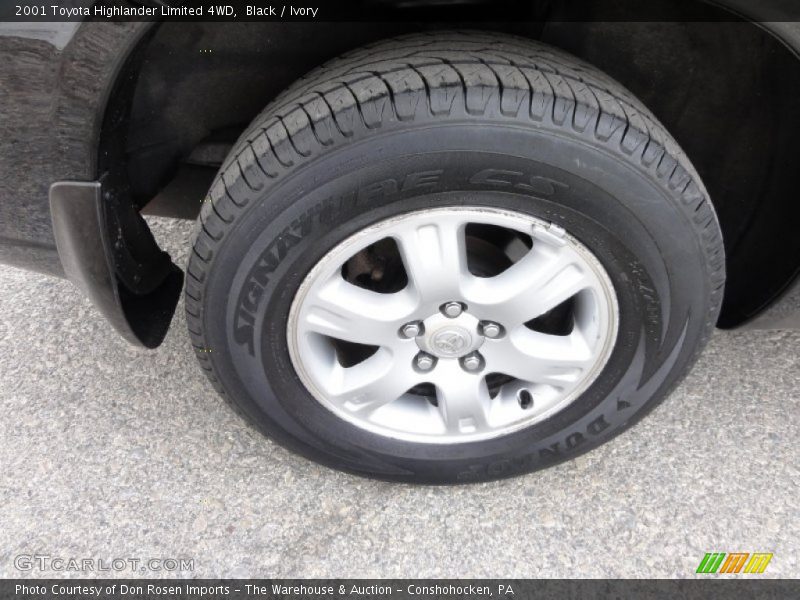 Black / Ivory 2001 Toyota Highlander Limited 4WD