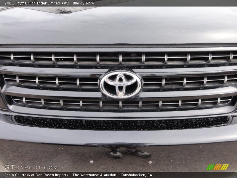 Black / Ivory 2001 Toyota Highlander Limited 4WD