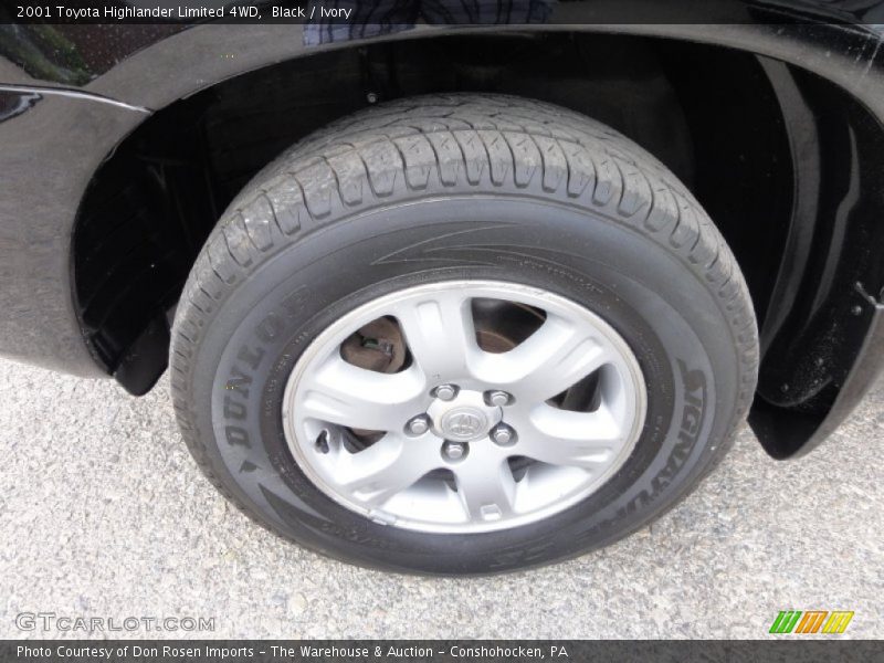 Black / Ivory 2001 Toyota Highlander Limited 4WD