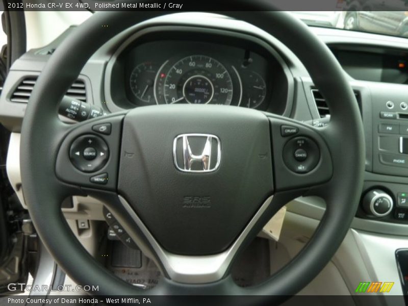 Polished Metal Metallic / Gray 2012 Honda CR-V EX 4WD