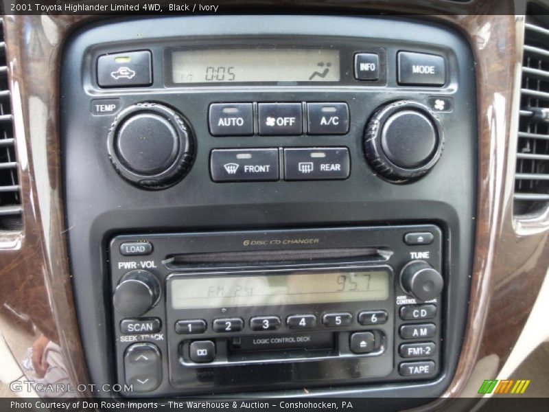 Black / Ivory 2001 Toyota Highlander Limited 4WD