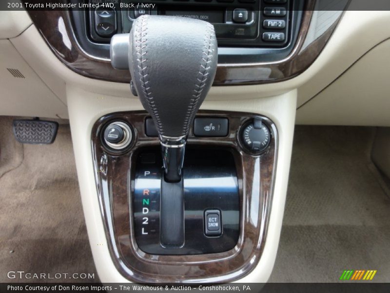 Black / Ivory 2001 Toyota Highlander Limited 4WD