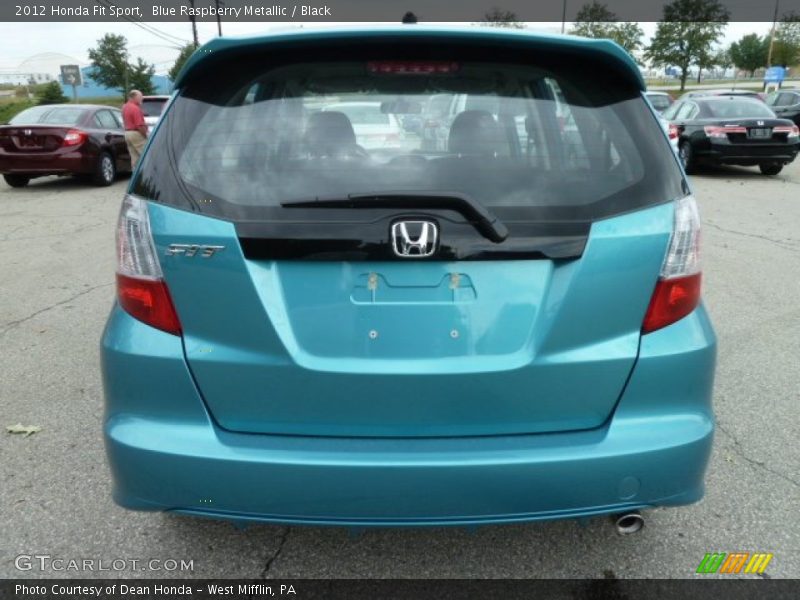 Blue Raspberry Metallic / Black 2012 Honda Fit Sport