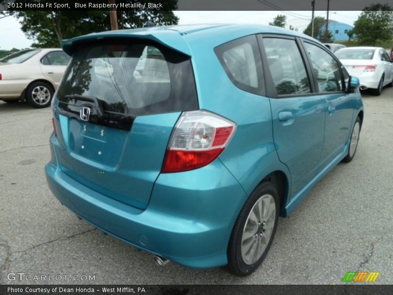 Blue Raspberry Metallic / Black 2012 Honda Fit Sport
