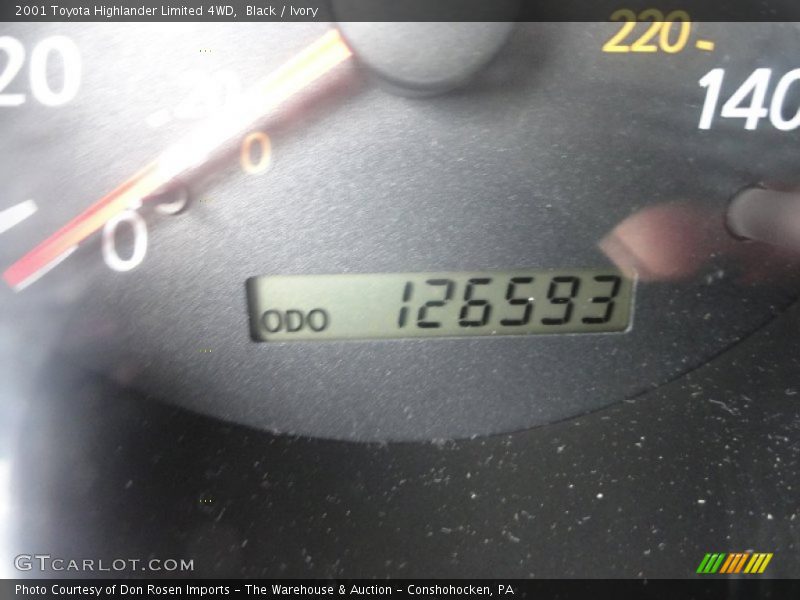 Black / Ivory 2001 Toyota Highlander Limited 4WD