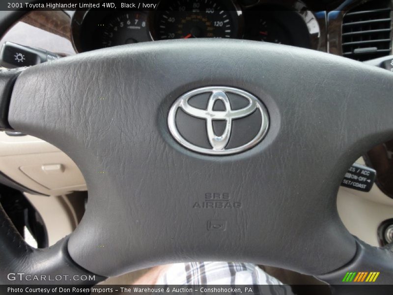 Black / Ivory 2001 Toyota Highlander Limited 4WD