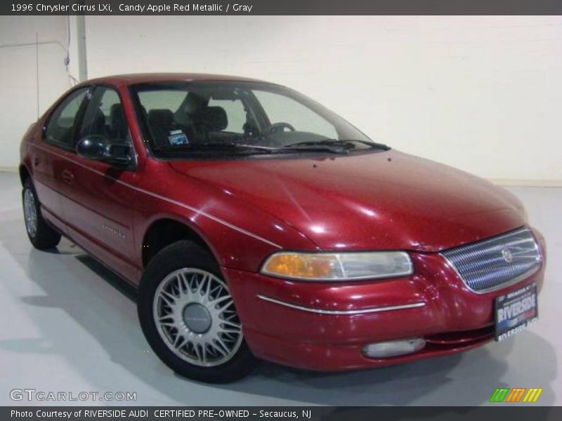 Candy Apple Red Metallic / Gray 1996 Chrysler Cirrus LXi