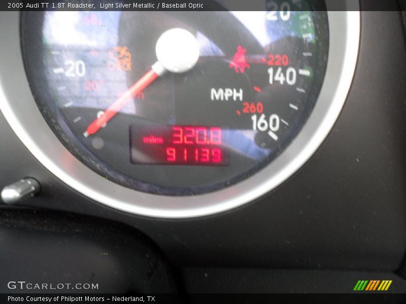Light Silver Metallic / Baseball Optic 2005 Audi TT 1.8T Roadster