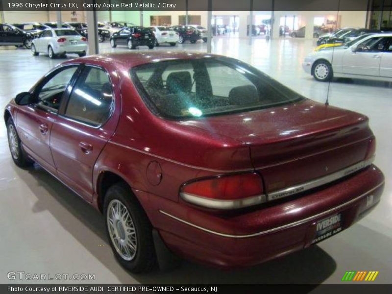 Candy Apple Red Metallic / Gray 1996 Chrysler Cirrus LXi