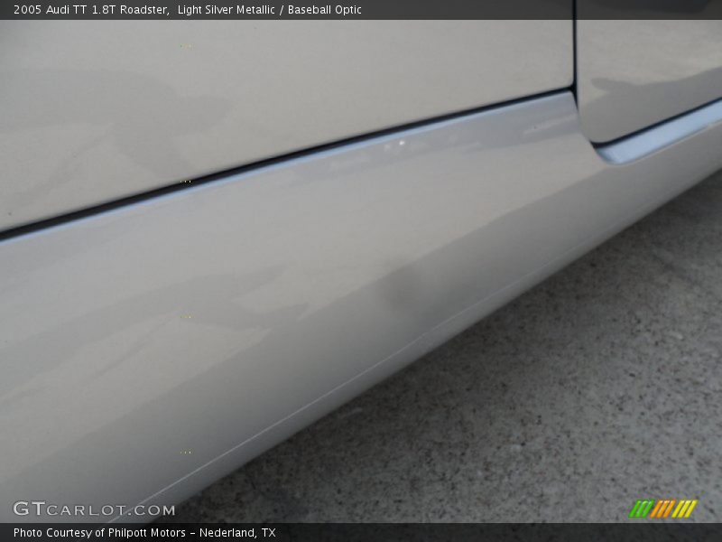 Light Silver Metallic / Baseball Optic 2005 Audi TT 1.8T Roadster