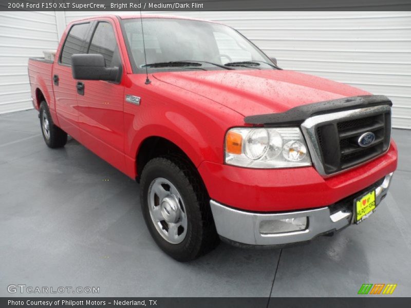 Bright Red / Medium/Dark Flint 2004 Ford F150 XLT SuperCrew