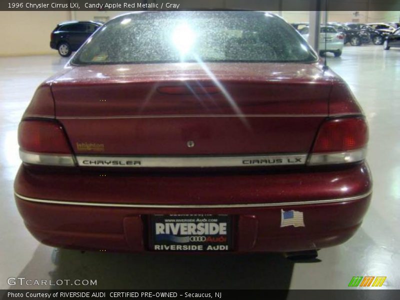 Candy Apple Red Metallic / Gray 1996 Chrysler Cirrus LXi