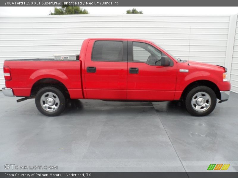 Bright Red / Medium/Dark Flint 2004 Ford F150 XLT SuperCrew