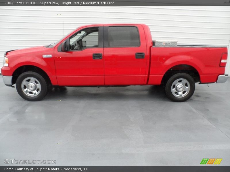 Bright Red / Medium/Dark Flint 2004 Ford F150 XLT SuperCrew