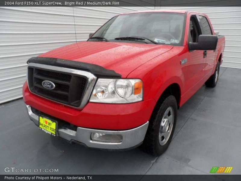 Bright Red / Medium/Dark Flint 2004 Ford F150 XLT SuperCrew