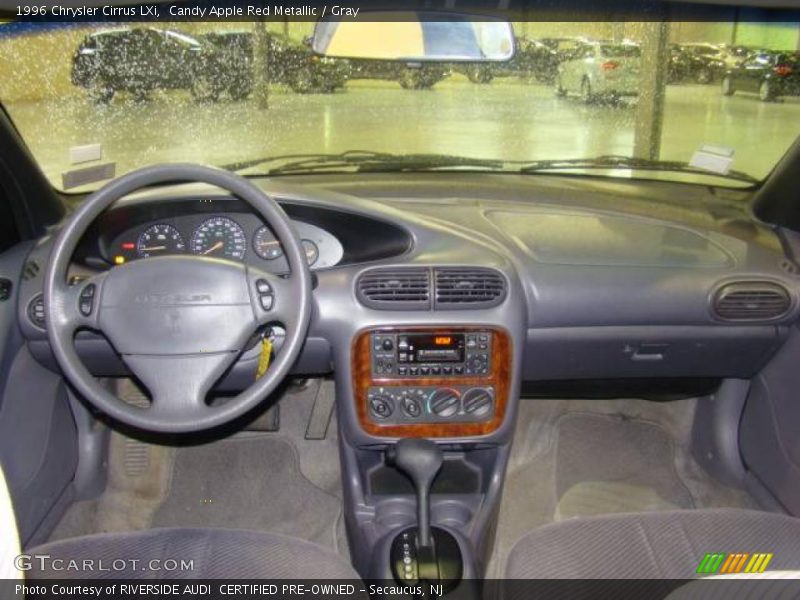 Candy Apple Red Metallic / Gray 1996 Chrysler Cirrus LXi