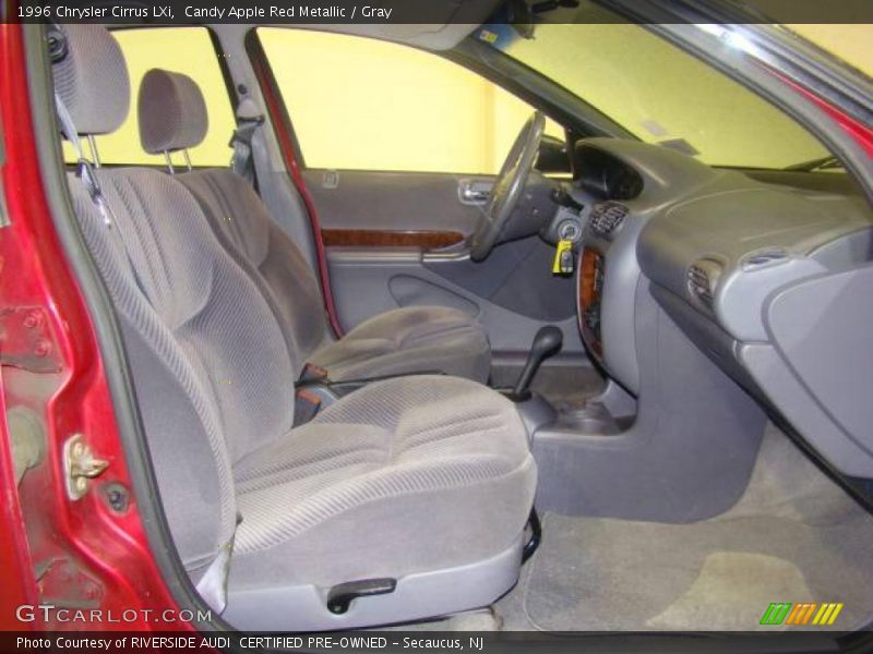 Candy Apple Red Metallic / Gray 1996 Chrysler Cirrus LXi