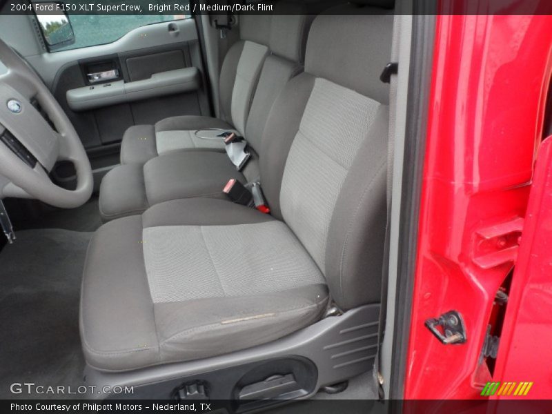 Bright Red / Medium/Dark Flint 2004 Ford F150 XLT SuperCrew