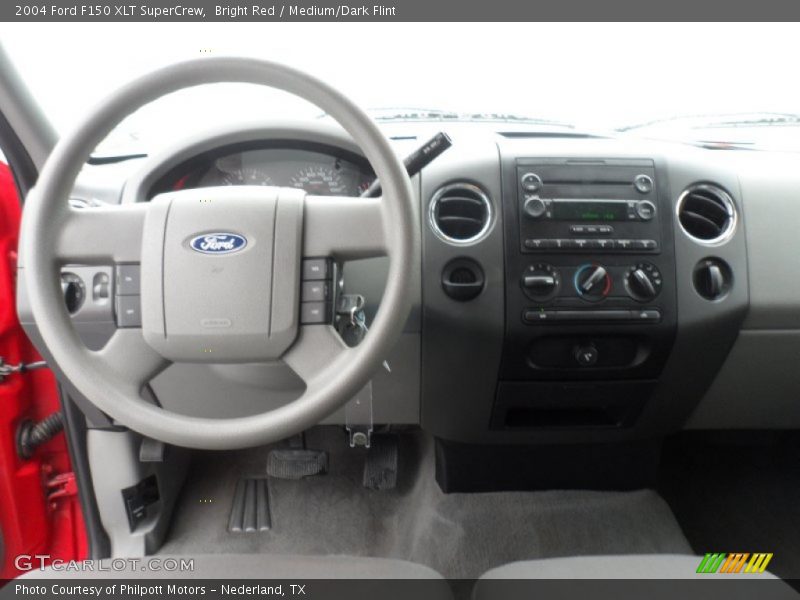 Bright Red / Medium/Dark Flint 2004 Ford F150 XLT SuperCrew