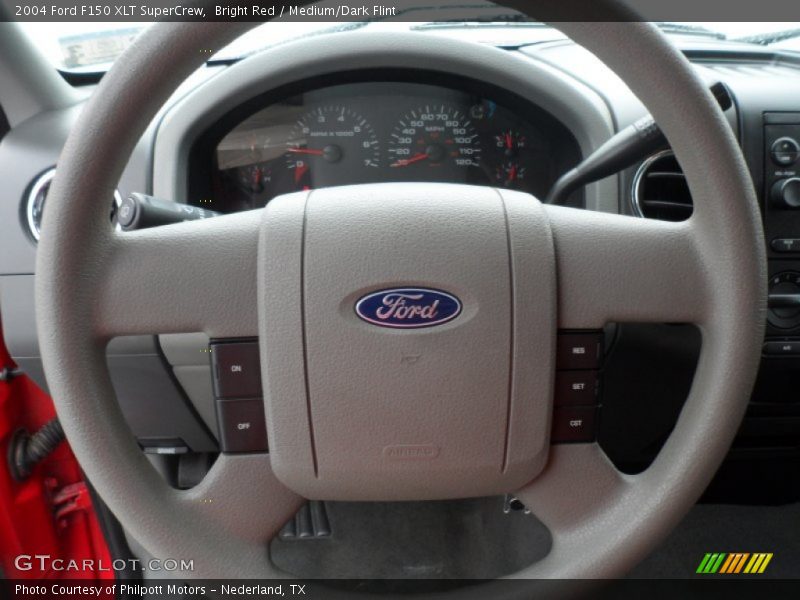 Bright Red / Medium/Dark Flint 2004 Ford F150 XLT SuperCrew