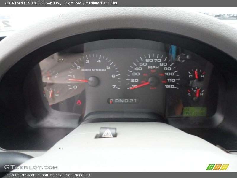 Bright Red / Medium/Dark Flint 2004 Ford F150 XLT SuperCrew