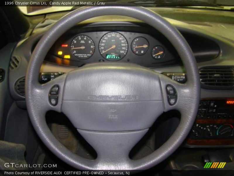 Candy Apple Red Metallic / Gray 1996 Chrysler Cirrus LXi