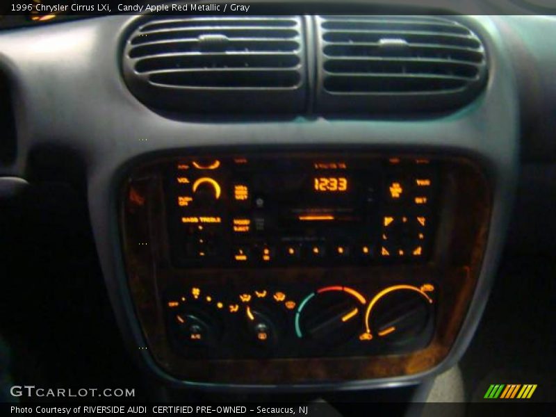 Candy Apple Red Metallic / Gray 1996 Chrysler Cirrus LXi
