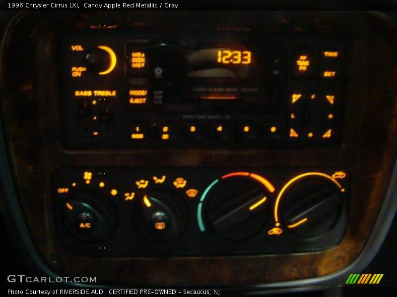 Candy Apple Red Metallic / Gray 1996 Chrysler Cirrus LXi